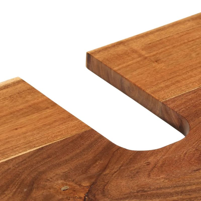 Casa si Gradina - Mobilier - Mobilier baie - Comode baie - Dulap pentru chiuveta de baie, 62x34x58 cm, lemn masiv acacia, maro - Infinity.ro