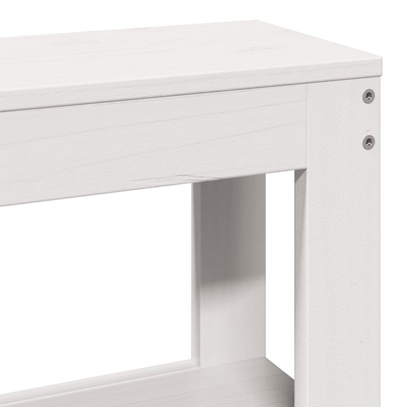 Casa si Gradina - Mobilier - Paturi si accesorii - Paturi - Cadru de pat cu tablie, alb, 140x190 cm, lemn masiv de pin - Infinity.ro
