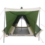 Sport si Outdoor - Camping - Corturi camping - Cort de familie Tipi pentru 6 persoane, verde, impermeabil - Infinity.ro