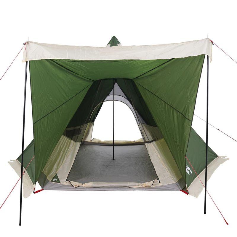 Sport si Outdoor - Camping - Corturi camping - Cort de familie Tipi pentru 6 persoane, verde, impermeabil - Infinity.ro