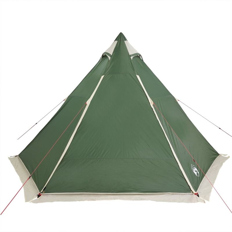 Sport si Outdoor - Camping - Corturi camping - Cort de familie Tipi pentru 6 persoane, verde, impermeabil - Infinity.ro