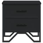 Casa si Gradina - Mobilier - Comode si corpuri - Noptiere - Noptiere, 2 buc., negru, 40 x 30 x 40 cm, PAL - Infinity.ro