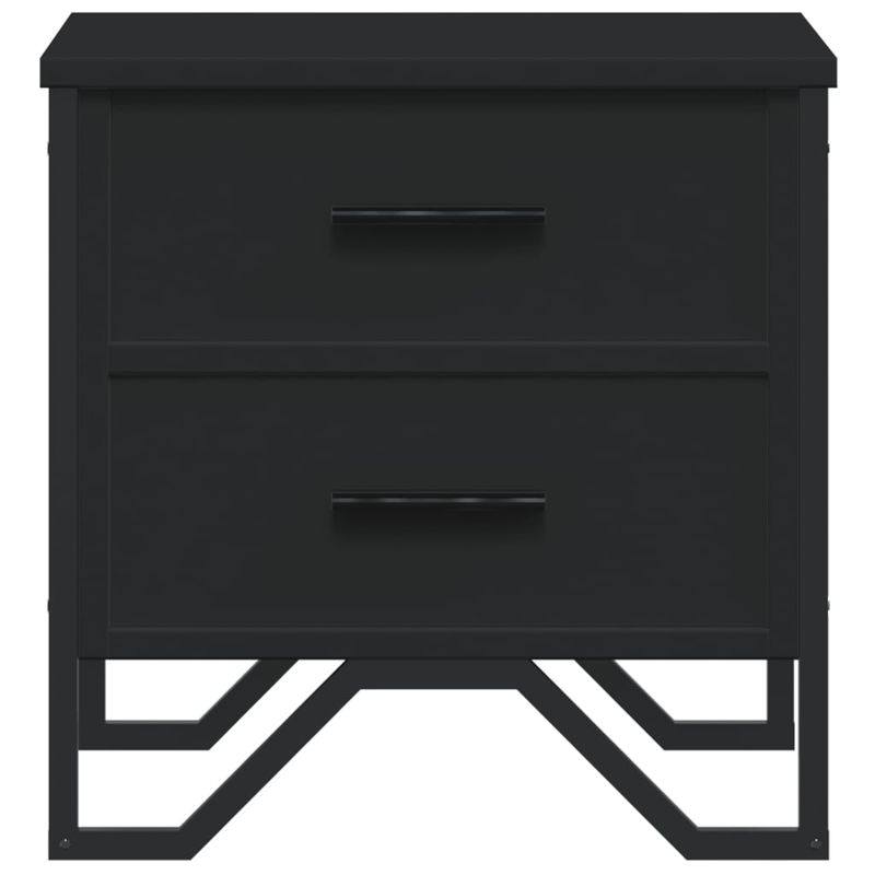 Casa si Gradina - Mobilier - Comode si corpuri - Noptiere - Noptiere, 2 buc., negru, 40 x 30 x 40 cm, PAL - Infinity.ro