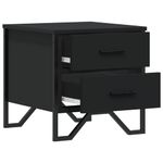 Casa si Gradina - Mobilier - Comode si corpuri - Noptiere - Noptiere, 2 buc., negru, 40 x 30 x 40 cm, PAL - Infinity.ro