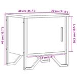 Casa si Gradina - Mobilier - Comode si corpuri - Noptiere - Noptiere, 2 buc., negru, 40 x 30 x 40 cm, PAL - Infinity.ro