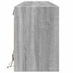 Casa si Gradina - Mobilier - Comode si corpuri - Comode - Comoda TV de perete cu lumini LED, gri sonoma, 180x31x45 cm - Infinity.ro