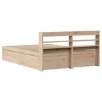 Casa si Gradina - Mobilier - Paturi si accesorii - Paturi - Cadru de pat cu tablie, 140x200 cm, lemn masiv de pin - Infinity.ro