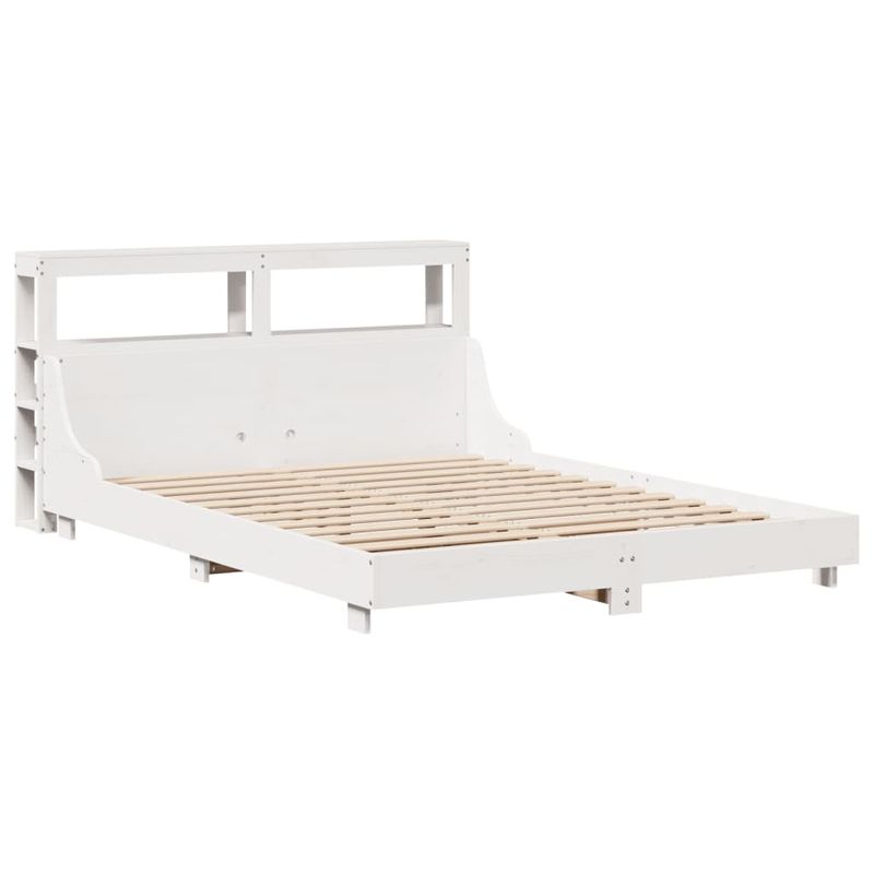 Casa si Gradina - Mobilier - Paturi si accesorii - Paturi - Cadru de pat fara saltea, alb, 120x190 cm, lemn masiv pin - Infinity.ro