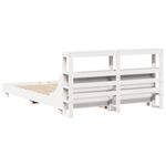 Casa si Gradina - Mobilier - Paturi si accesorii - Paturi - Cadru de pat fara saltea, alb, 120x190 cm, lemn masiv pin - Infinity.ro