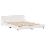 Casa si Gradina - Mobilier - Paturi si accesorii - Paturi - Cadru de pat fara saltea, alb, 120x190 cm, lemn masiv pin - Infinity.ro