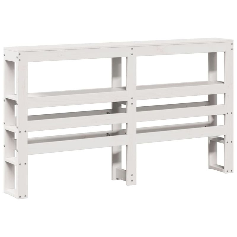 Casa si Gradina - Mobilier - Paturi si accesorii - Paturi - Cadru de pat fara saltea, alb, 120x190 cm, lemn masiv pin - Infinity.ro