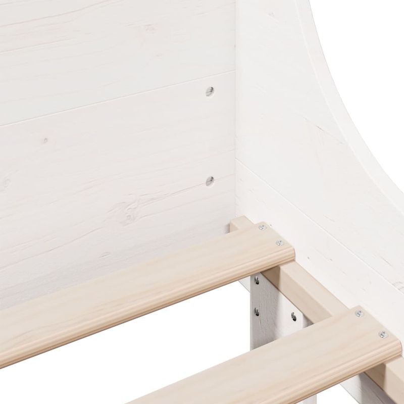 Casa si Gradina - Mobilier - Paturi si accesorii - Paturi - Cadru de pat fara saltea, alb, 120x190 cm, lemn masiv pin - Infinity.ro