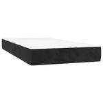 Casa si Gradina - Mobilier - Saltele si somiere - Saltele - Saltea de pat cu arcuri, negru, 80x220x20 cm, catifea - Infinity.ro