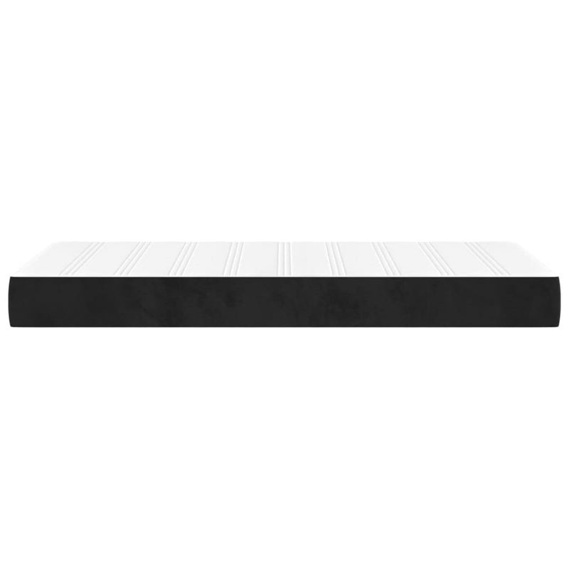 Casa si Gradina - Mobilier - Saltele si somiere - Saltele - Saltea de pat cu arcuri, negru, 80x220x20 cm, catifea - Infinity.ro