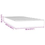 Casa si Gradina - Mobilier - Saltele si somiere - Saltele - Saltea de pat cu arcuri, negru, 80x220x20 cm, catifea - Infinity.ro