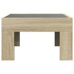 Casa si Gradina - Mobilier - Mese si birouri - Masute de cafea - Masuta de cafea cu LED infinity, stejar sonoma, 50x50x30 cm - Infinity.ro