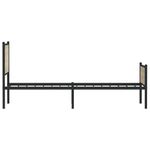 Casa si Gradina - Mobilier - Paturi si accesorii - Paturi - Cadru de pat metalic fara saltea, stejar sonoma, 80x200 cm - Infinity.ro