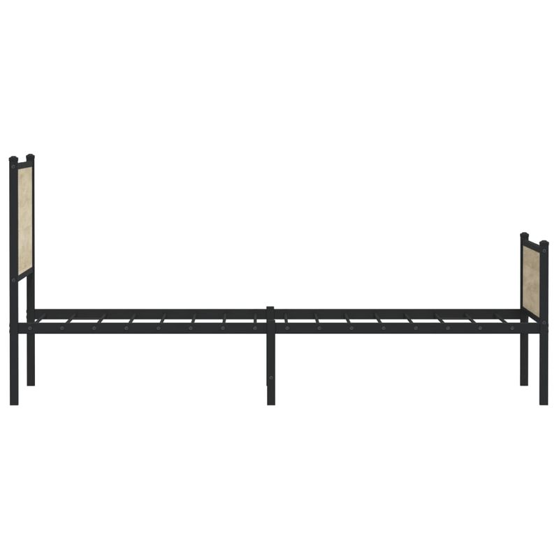Casa si Gradina - Mobilier - Paturi si accesorii - Paturi - Cadru de pat metalic fara saltea, stejar sonoma, 80x200 cm - Infinity.ro