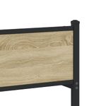 Casa si Gradina - Mobilier - Paturi si accesorii - Paturi - Cadru de pat metalic fara saltea, stejar sonoma, 80x200 cm - Infinity.ro