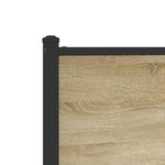 Casa si Gradina - Mobilier - Paturi si accesorii - Paturi - Cadru de pat metalic fara saltea, stejar sonoma, 80x200 cm - Infinity.ro