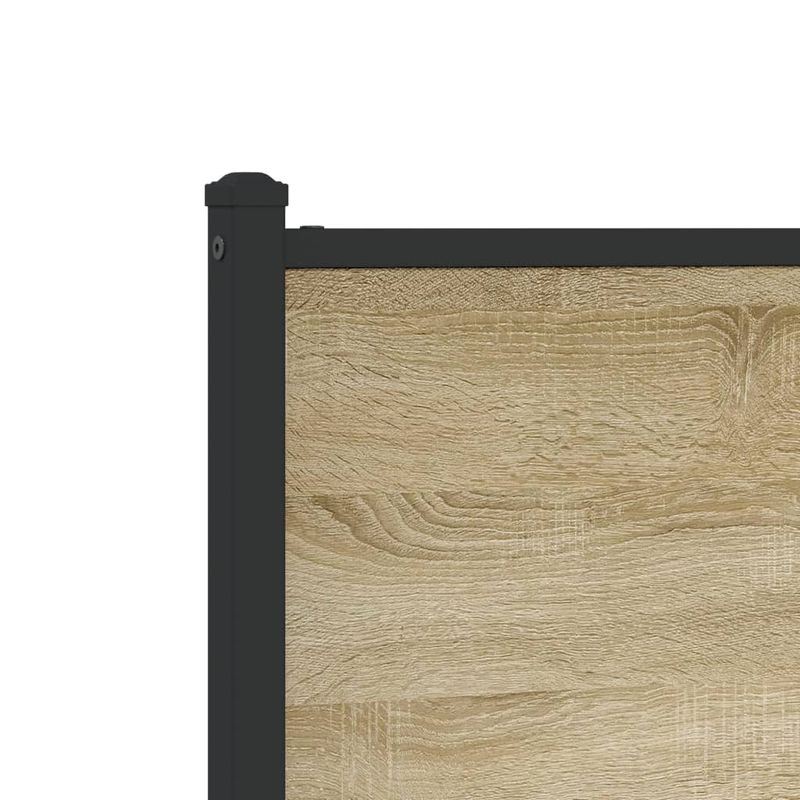 Casa si Gradina - Mobilier - Paturi si accesorii - Paturi - Cadru de pat metalic fara saltea, stejar sonoma, 80x200 cm - Infinity.ro