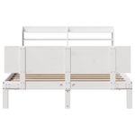 Casa si Gradina - Mobilier - Paturi si accesorii - Paturi - Cadru de pat cu tablie, alb, 150x200 cm lemn masiv pin - Infinity.ro