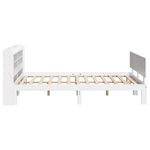 Casa si Gradina - Mobilier - Paturi si accesorii - Paturi - Cadru de pat cu tablie, alb, 150x200 cm lemn masiv pin - Infinity.ro