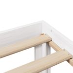 Casa si Gradina - Mobilier - Paturi si accesorii - Paturi - Cadru de pat cu tablie, alb, 150x200 cm lemn masiv pin - Infinity.ro