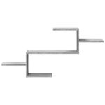 Casa si Gradina - Mobilier - Biblioteci si rafturi - Rafturi - Raft de perete, gri beton, 104x15x49 cm , lemn prelucrat - Infinity.ro