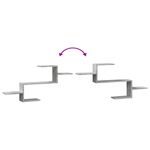 Casa si Gradina - Mobilier - Biblioteci si rafturi - Rafturi - Raft de perete, gri beton, 104x15x49 cm , lemn prelucrat - Infinity.ro