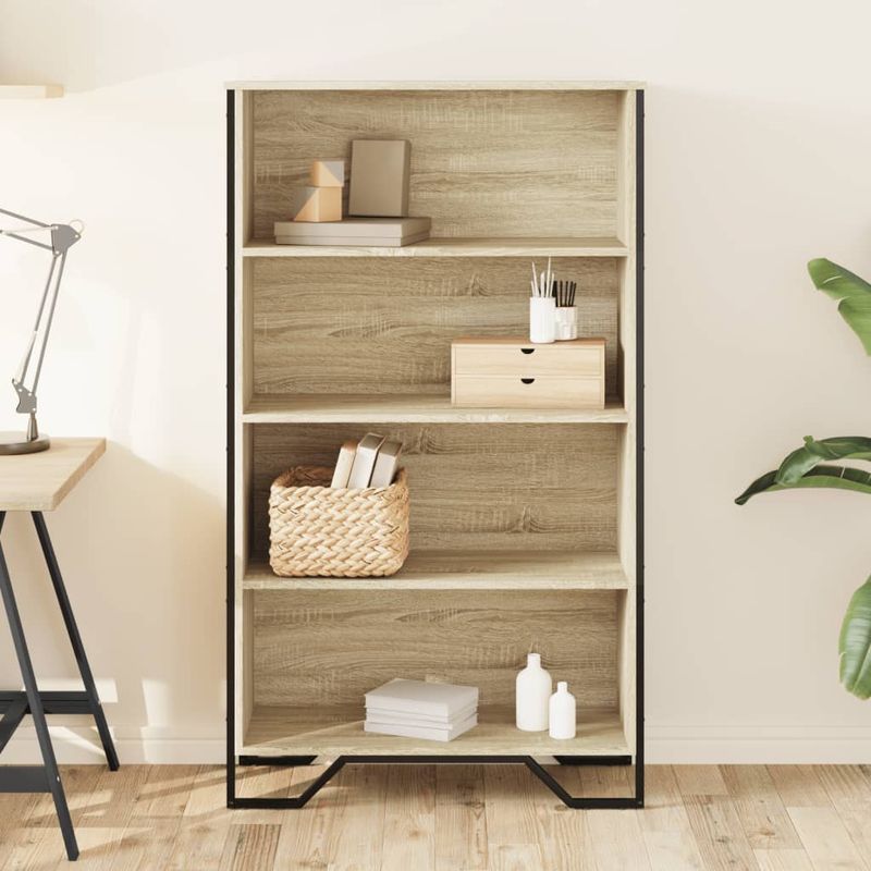 Casa si Gradina - Mobilier - Biblioteci si rafturi - Biblioteci - Biblioteca, stejar sonoma, 80x31x137,5 cm, lemn prelucrat - Infinity.ro