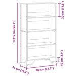 Casa si Gradina - Mobilier - Biblioteci si rafturi - Biblioteci - Biblioteca, stejar sonoma, 80x31x137,5 cm, lemn prelucrat - Infinity.ro