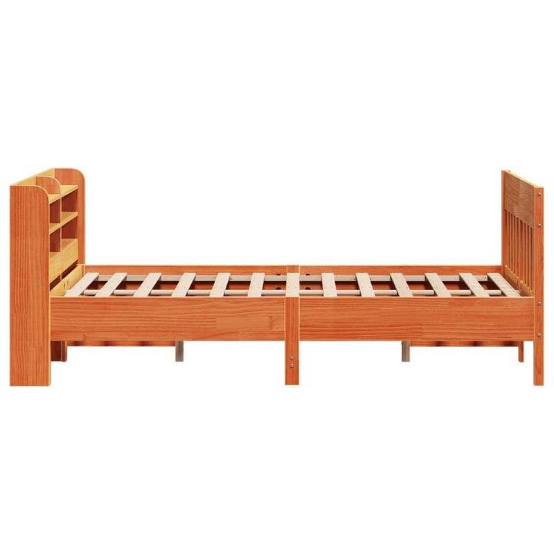 Casa si Gradina - Mobilier - Paturi si accesorii - Paturi - Cadru pat fara saltea, maro ceruit, 160x200 cm, lemn masiv pin - Infinity.ro