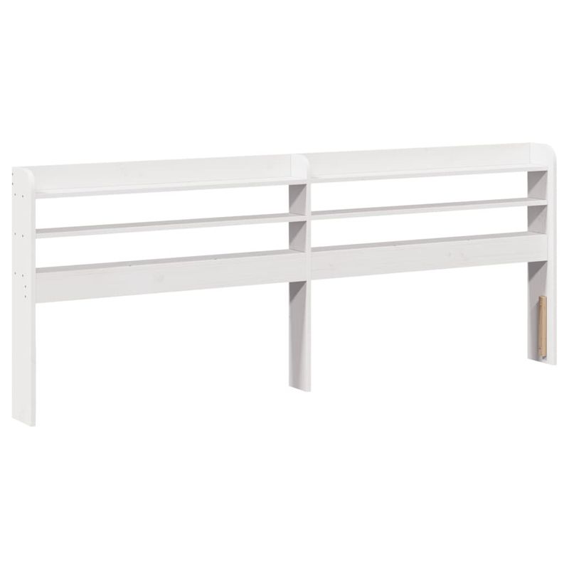 Casa si Gradina - Mobilier - Paturi si accesorii - Paturi - Cadru de pat cu tablie, alb, 180x200 cm, lemn masiv de pin - Infinity.ro