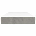 Casa si Gradina - Mobilier - Saltele si somiere - Saltele - Saltea de pat cu arcuri, gri deschis, 80x220x20 cm, catifea - Infinity.ro