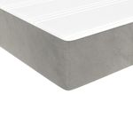 Casa si Gradina - Mobilier - Saltele si somiere - Saltele - Saltea de pat cu arcuri, gri deschis, 80x220x20 cm, catifea - Infinity.ro