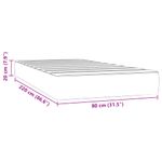 Casa si Gradina - Mobilier - Saltele si somiere - Saltele - Saltea de pat cu arcuri, gri deschis, 80x220x20 cm, catifea - Infinity.ro