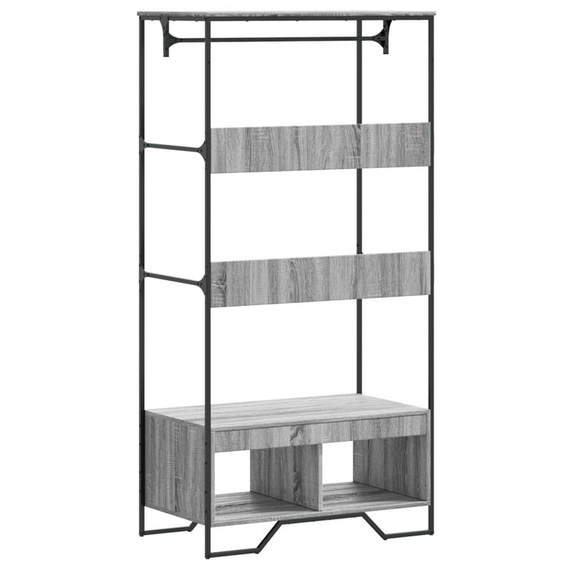 Casa si Gradina - Mobilier - Organizare si depozitare - Cuiere - Sifonier, gri sonoma, 90x50x180 cm, lemn prelucrat - Infinity.ro