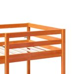 Casa si Gradina - Mobilier - Paturi si accesorii - Paturi - Cadru pat etajat birou/scaune, maro, 80x200 cm, lemn masiv pin - Infinity.ro