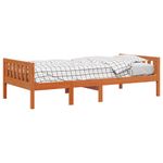 Casa si Gradina - Mobilier - Paturi si accesorii - Paturi - Pat pentru copii fara saltea, maro, 75x190 cm, lemn masiv pin - Infinity.ro
