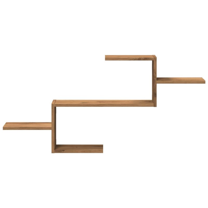 Casa si Gradina - Mobilier - Biblioteci si rafturi - Rafturi - Raft de perete, lemn artizanal, 104x15x49 cm, lemn prelucrat - Infinity.ro