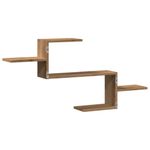 Casa si Gradina - Mobilier - Biblioteci si rafturi - Rafturi - Raft de perete, lemn artizanal, 104x15x49 cm, lemn prelucrat - Infinity.ro