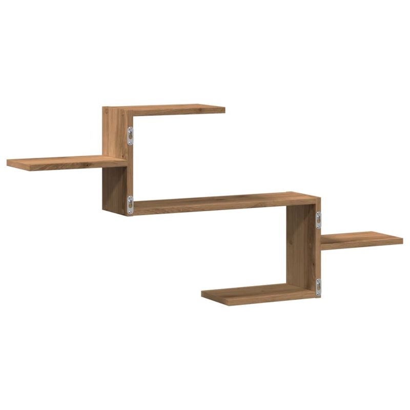 Casa si Gradina - Mobilier - Biblioteci si rafturi - Rafturi - Raft de perete, lemn artizanal, 104x15x49 cm, lemn prelucrat - Infinity.ro