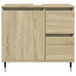Casa si Gradina - Mobilier - Mobilier baie - Comode baie - Dulap de chiuveta baie stejar sonoma 65x33x60 cm lemn prelucrat - Infinity.ro