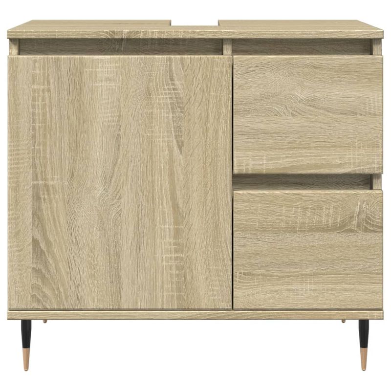 Casa si Gradina - Mobilier - Mobilier baie - Comode baie - Dulap de chiuveta baie stejar sonoma 65x33x60 cm lemn prelucrat - Infinity.ro