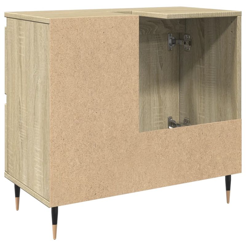 Casa si Gradina - Mobilier - Mobilier baie - Comode baie - Dulap de chiuveta baie stejar sonoma 65x33x60 cm lemn prelucrat - Infinity.ro