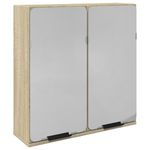 Casa si Gradina - Mobilier - Mobilier baie - Comode baie - Dulap oglinda baie stejar sonoma 64,5x20x66,5 cm lemn prelucrat - Infinity.ro
