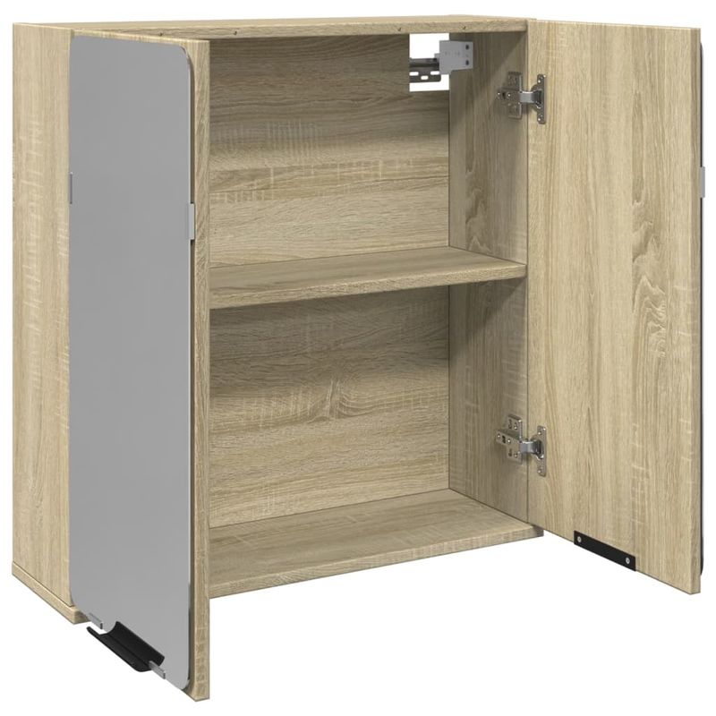 Casa si Gradina - Mobilier - Mobilier baie - Comode baie - Dulap oglinda baie stejar sonoma 64,5x20x66,5 cm lemn prelucrat - Infinity.ro