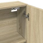 Casa si Gradina - Mobilier - Mobilier baie - Comode baie - Dulap oglinda baie stejar sonoma 64,5x20x66,5 cm lemn prelucrat - Infinity.ro