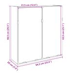 Casa si Gradina - Mobilier - Mobilier baie - Comode baie - Dulap oglinda baie stejar sonoma 64,5x20x66,5 cm lemn prelucrat - Infinity.ro